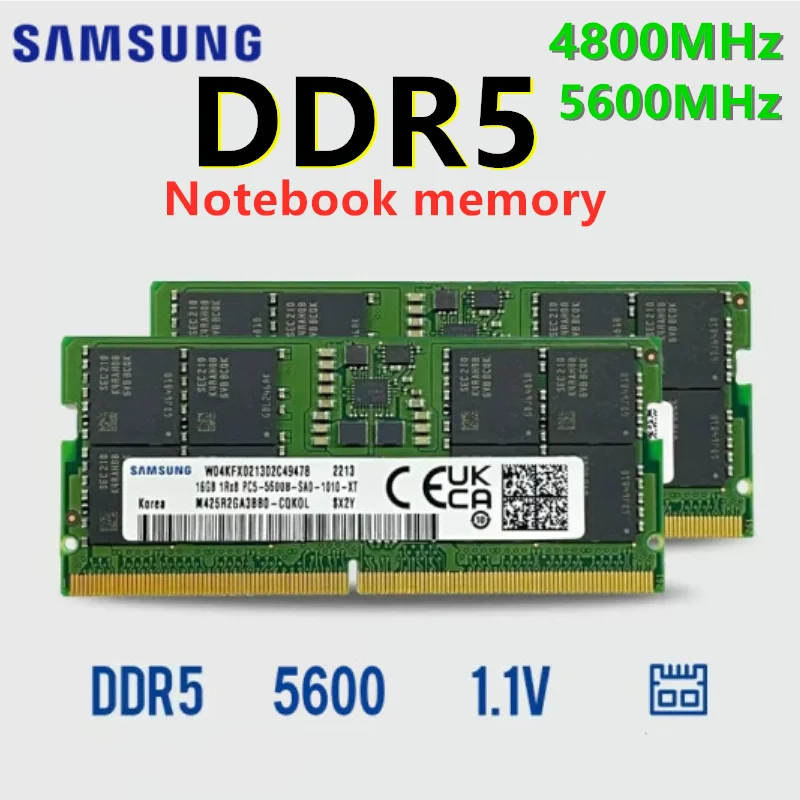 SAMSUNG DDR5 Laptop Memory 8GB 16GB 4800MHZ 5600MHZ 1.1V DDR5 262