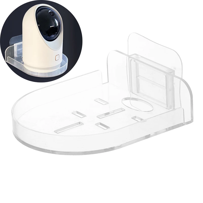 Security Camera Holder Stand Self-Adhesive Drill-free Traceless Wall-Mounted Bracket 1PC