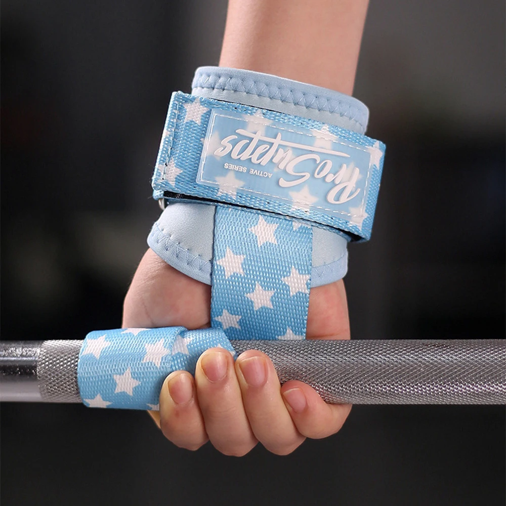 Description Picture 3 of itemGym Lifting Straps Fitness Gloves Anti-slip Hand Wraps Wrist Straps Support For Weight Lifting Powerlifting Training【1Pair】