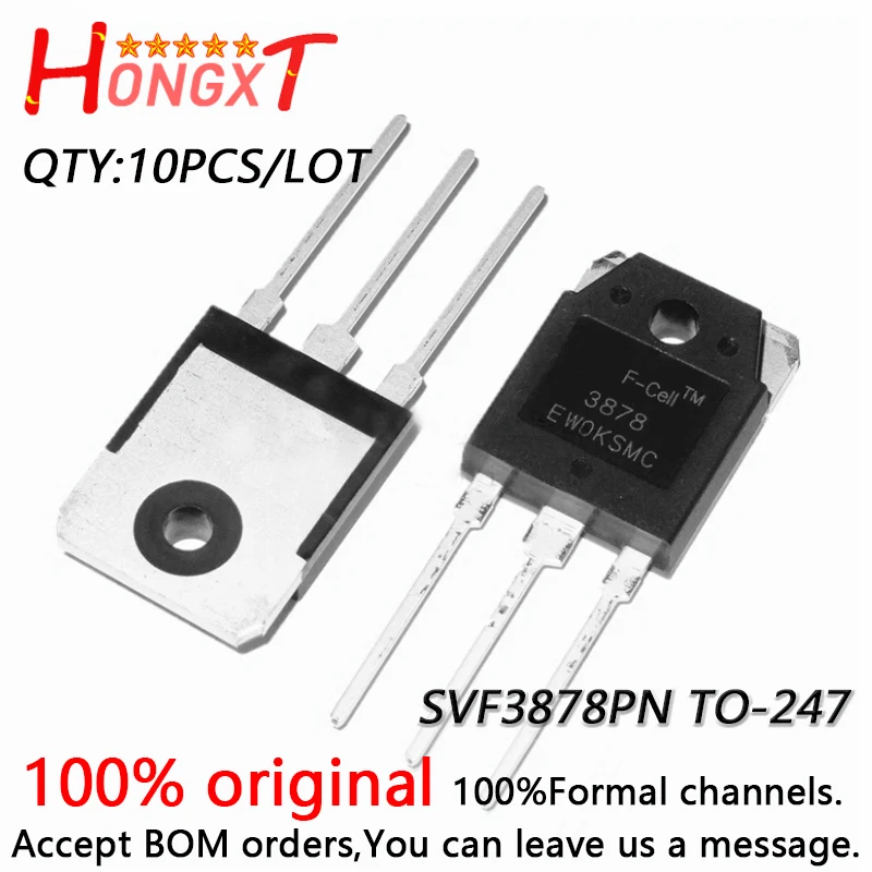 

10PCS 100% NEW SVF3878PN 3878 TO-247 MOS Field Effect Transistor 9A 900V.