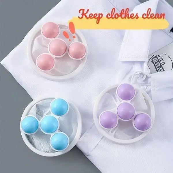 Floating Hair Filtering Mesh Removal Washing Machine Pet Fur Hair Removal Trap Reusable Mesh Dirty Collection Bag Cleaning Ball