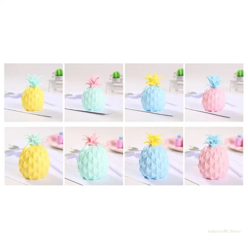 

Y4UD Pineapple Anti-Stress Ball Toy Squishy Fruit Help Release Anxiety Tension