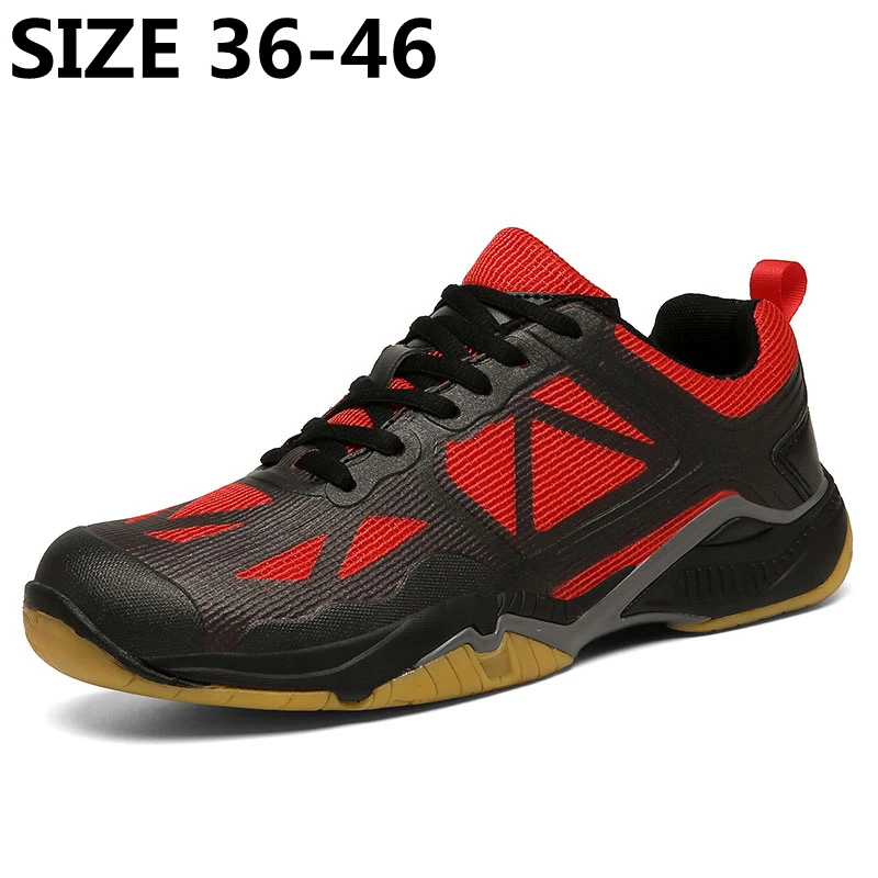 

New High Quality Badminton Sneakers Men Women Comfortable Volleyball Sneakers Ladies Anti Slip Tennis Shoes