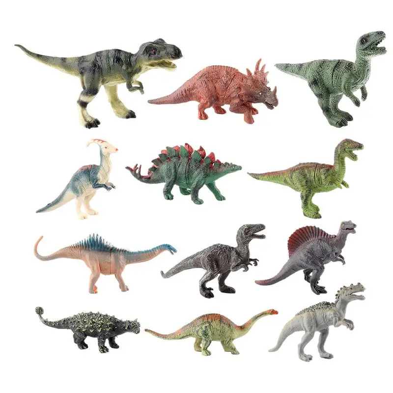 

Realistic Dinosaur Figures 12pcs Dinosaur Toys Assorted Durable Creative Giant Dinosaur Action Figure For Christmas Party