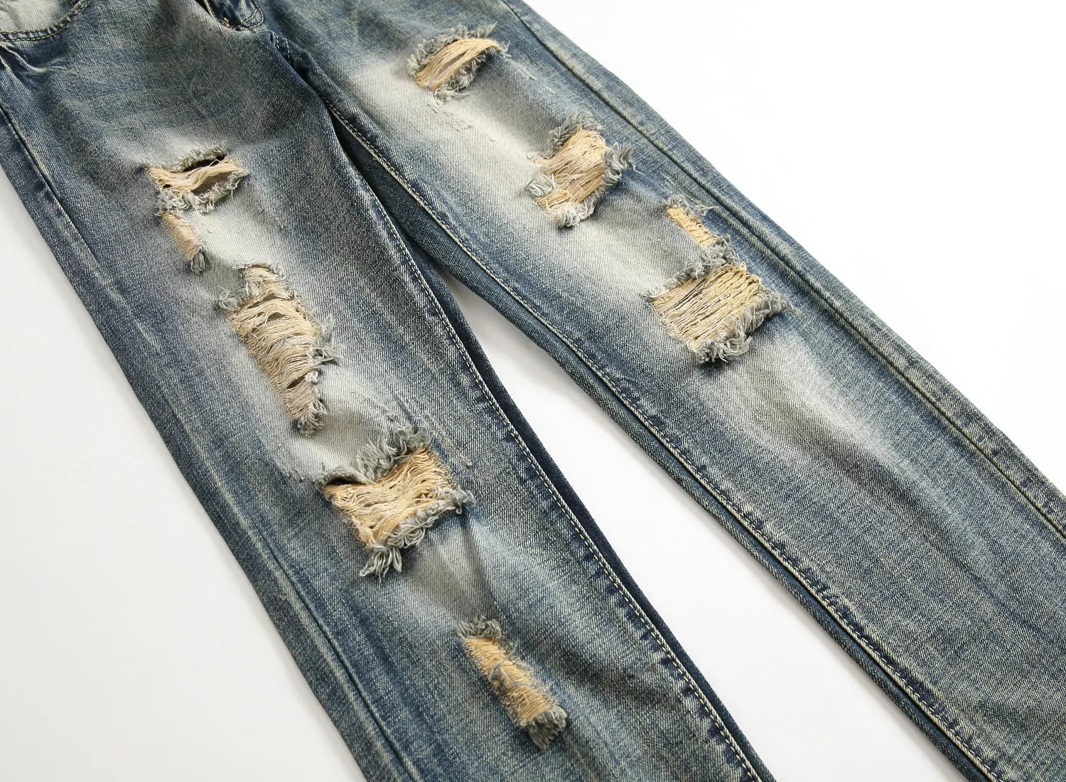 PlatiNum Light Blue Denim Jeans Detail 20