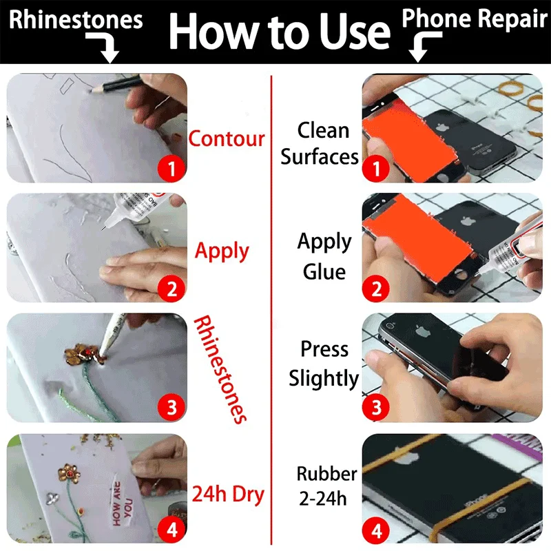 High-Strength Waterproof Phone Screen Adhesive - Universal Glass Bonding Agent