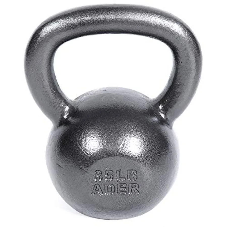 Premier Kettlebell Set- (5, 15, 25, 35 Lb) 4 Pcs w/DVD & Gym chalk ball