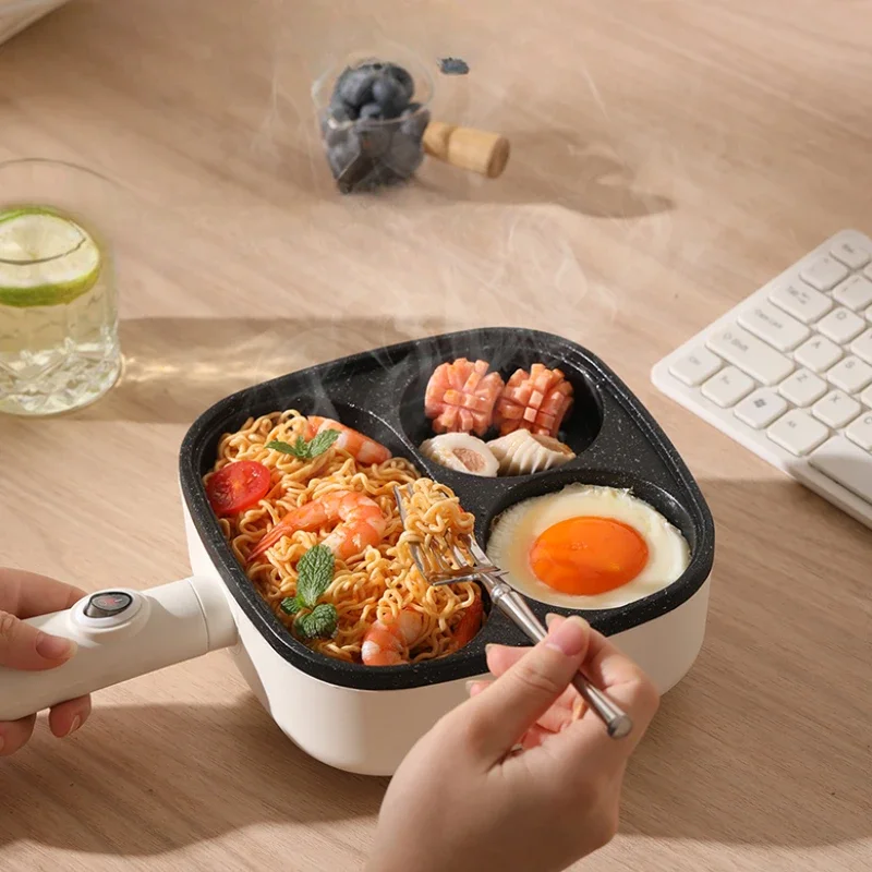 220V Egg Burger Pan Frying Plug-in  Flat Bottomed Machine Commercial  Household Breakfast Pan Four Hole And Three In One Machine 2