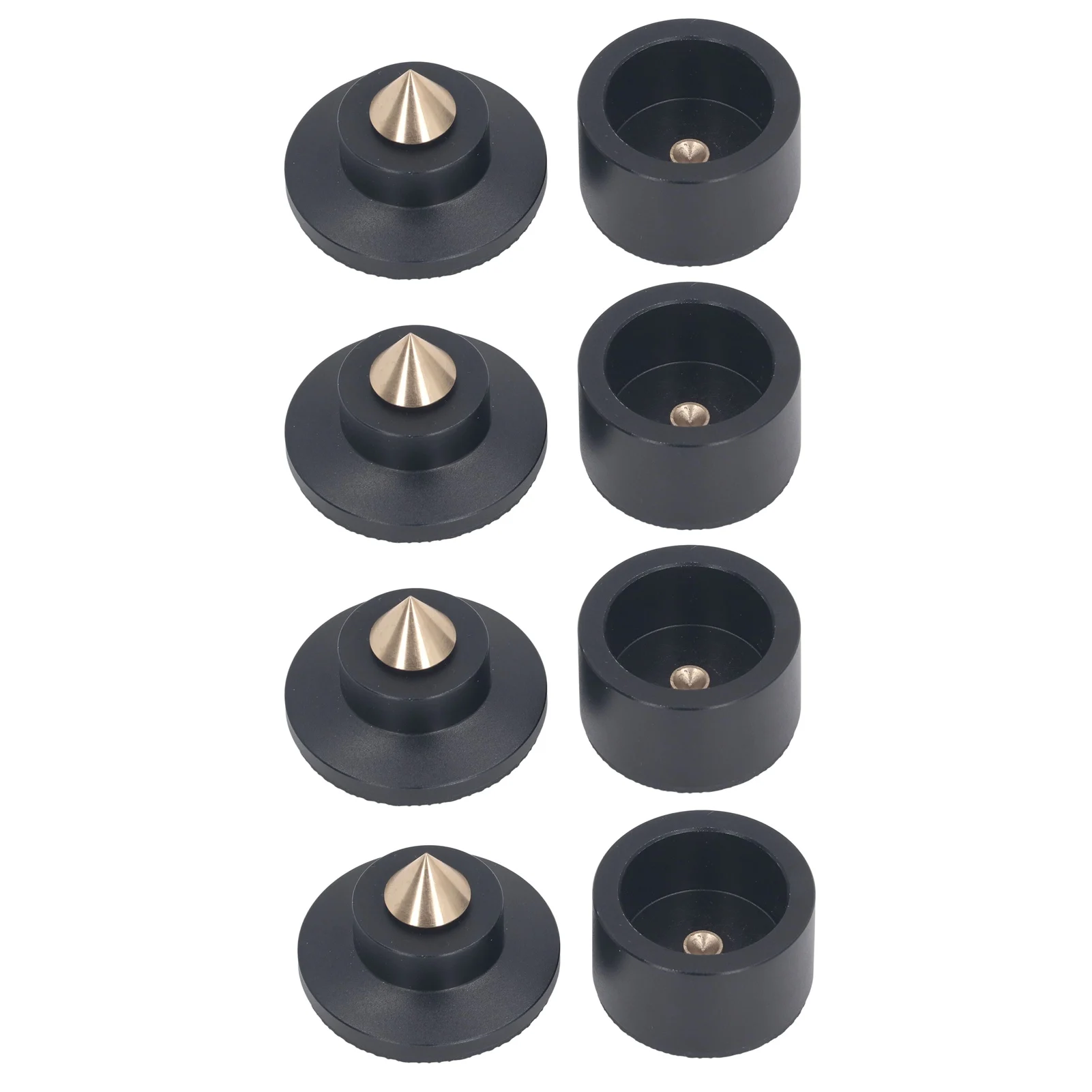 4 Sets Speaker Isolation Stand Feet Pads Speaker Isolation Spikes Pad Integrated Design Shockproof for Turntable Amp CD Recorder