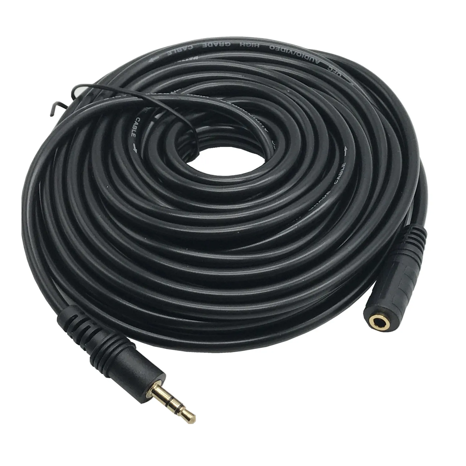 3.5mm Jack Audio Cable Male To Male / Female AV Headphone Speaker Wire 1.5M 3M 5M 10M 15M 20M