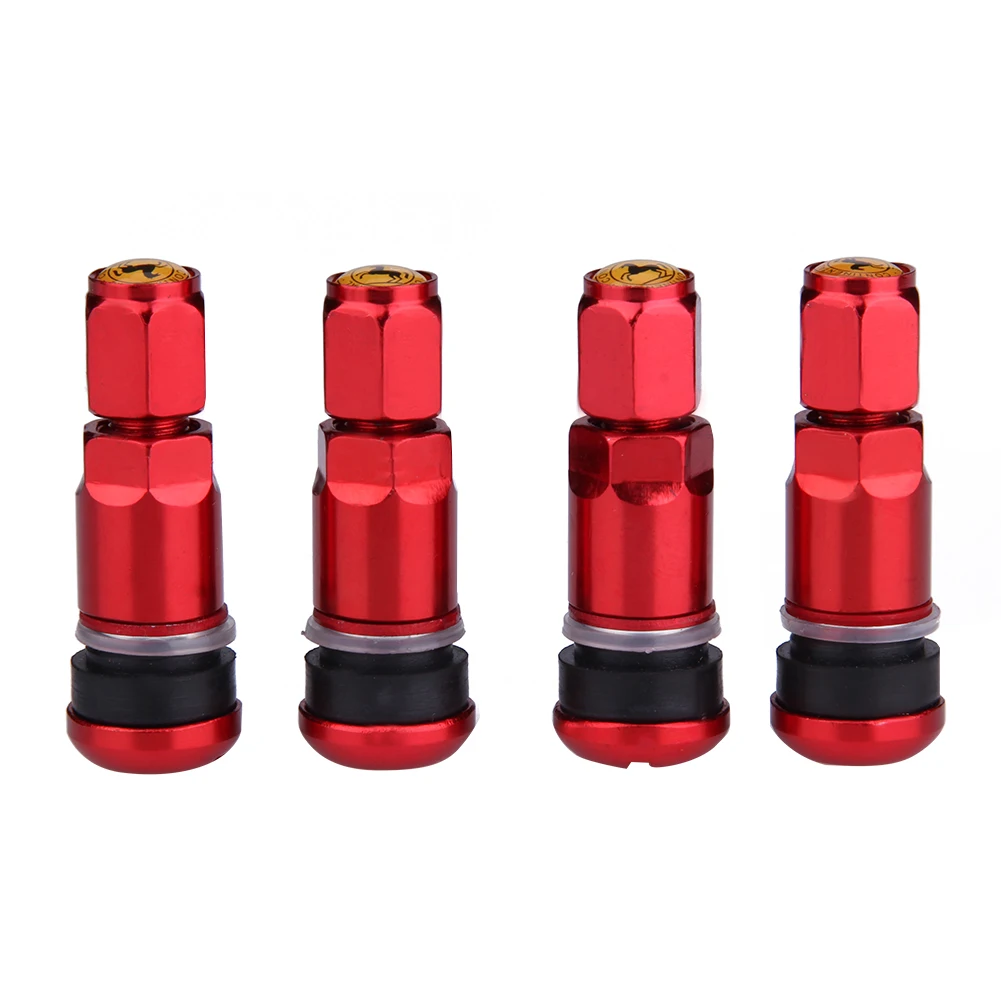 4pcs Car Tubeless Wheel Tire Valve Stems Dust Caps Replacement Motorcycle Tubeless Wheel Tyre Valve Stems Caps