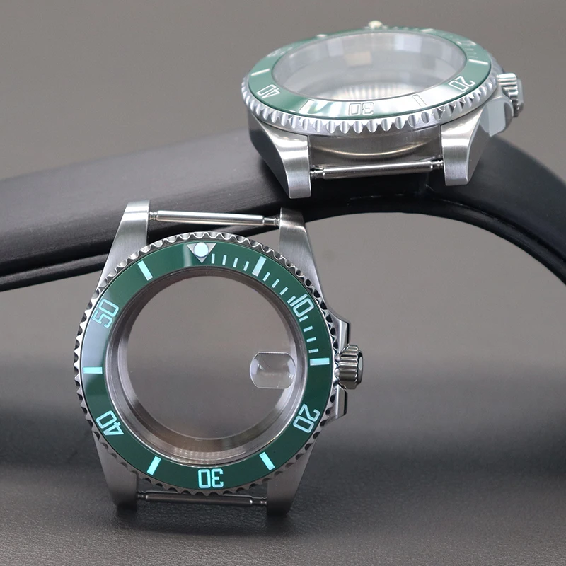 

40mm Watch Cases Parts C3 Luminous Ceramic Bezel For Seiko NH34 NH35 NH36 NH38 ETA2824 Miyota8215 Movement 28.5 Dial Submariner