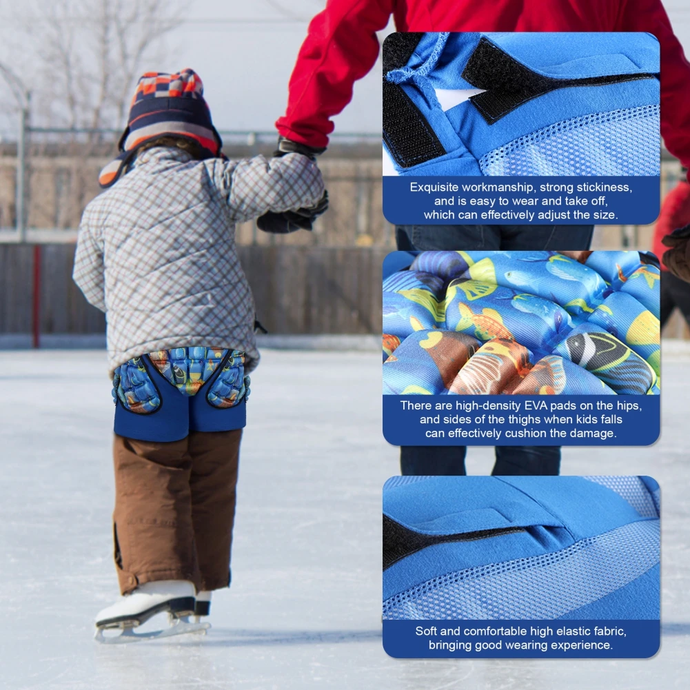 3D Padded Protection Hip EVA Short Pants Outdoor Sports Protection Protective Gear For Kids & Adults Ski Skating Riding Roller