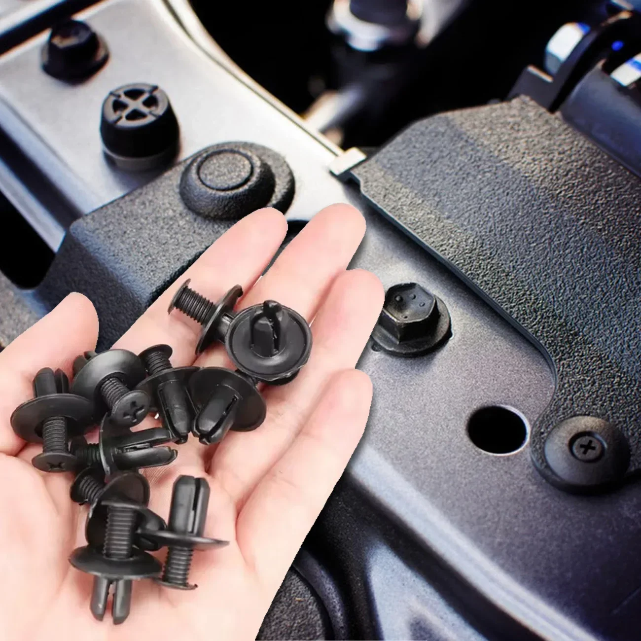 Car Retainer Clips Kit - Auto Fasteners & Fender Rivet Clips for GM Ford Toyota Honda, Includes Fastener Remover Tool