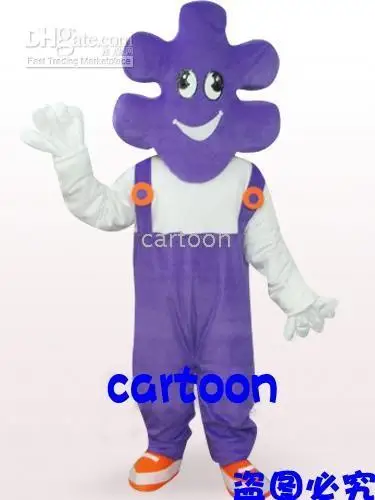 

New Adult Character Purple Mr. Makeup Mascot Costume Halloween Christmas Dress Full Body Props Outfit Mascot Costume