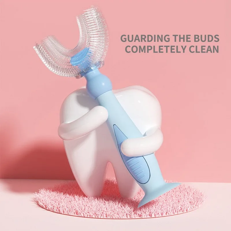 

Baby U Shape Toothbrush For Babies 360 Degree Teeth Fur Food Grade Material Clean Soft Children Toothbrush Kids Supplies Daily