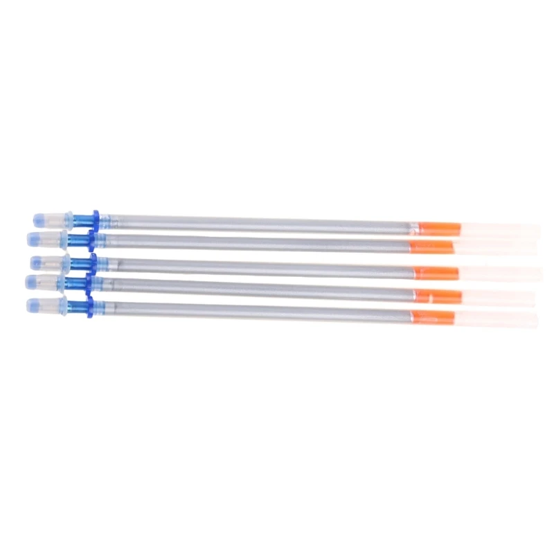 Silver Water Erasable Soluble Pen Refill for Fabric Leather Marker Marking 87HA 5Pcs