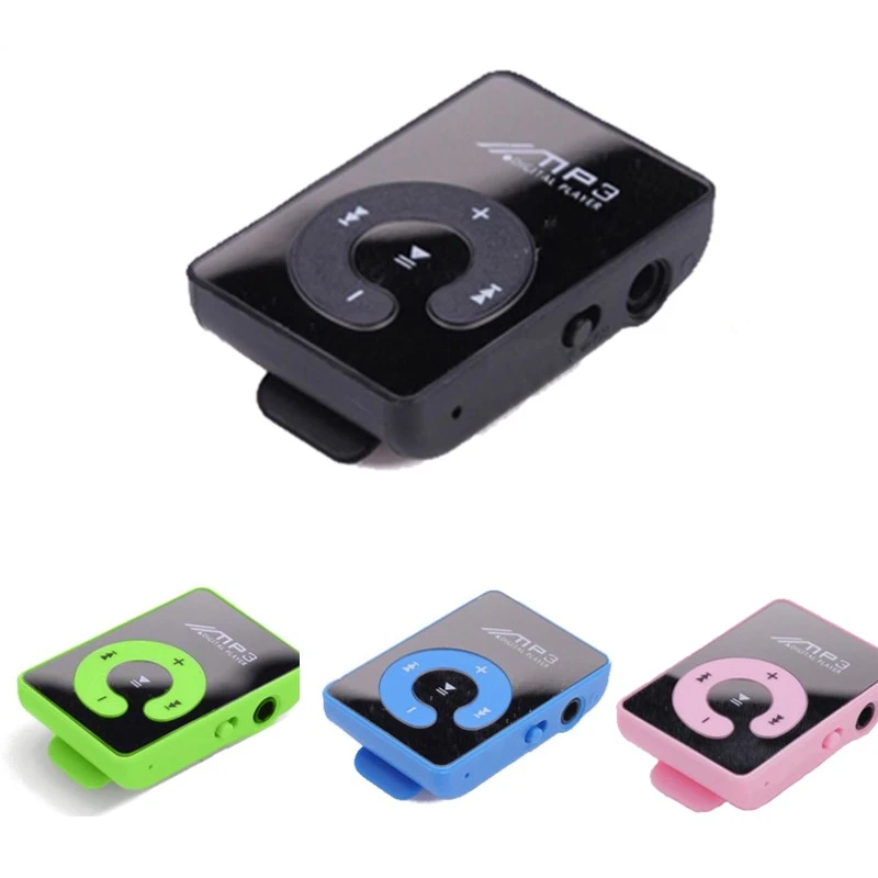 Wholesale C Key Clip Insert MP3 New Mini Mp3 Player Music Player Mirror Card Clip High Quality Music Playback