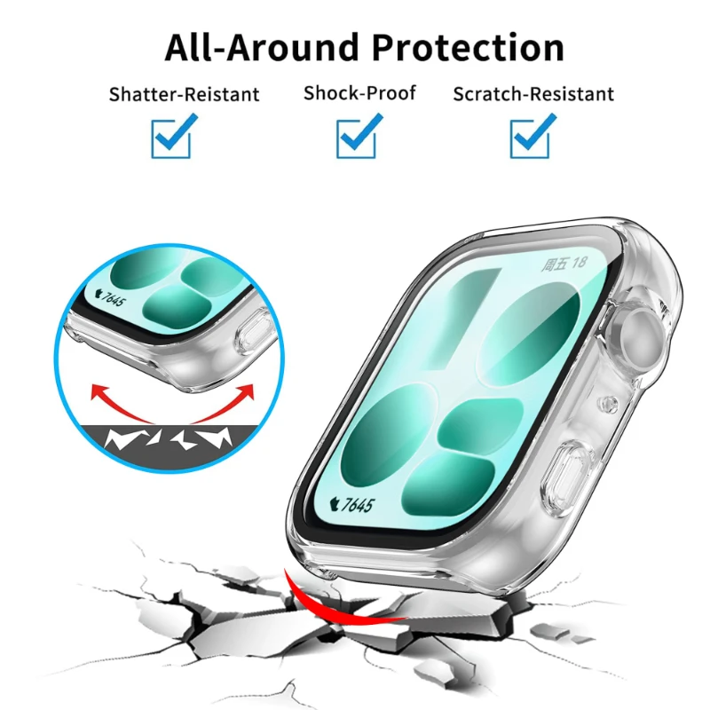 Matte Shockproof Protective Smartwatch Case - Anti-Scratch Bumper Shell