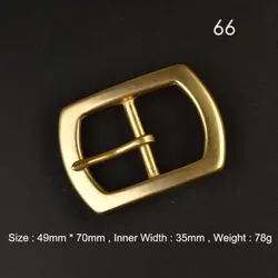 Premium Solid Brass Pin Buckle for Leather Craft and Belt Replacement (66)