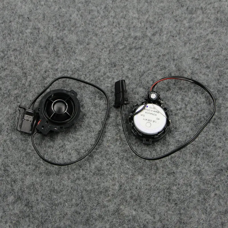 Front A-pillar tweeter Treble plug 2 PCS For Polo Passat Touran Bora golf Jette Octavia 6R0 035 411