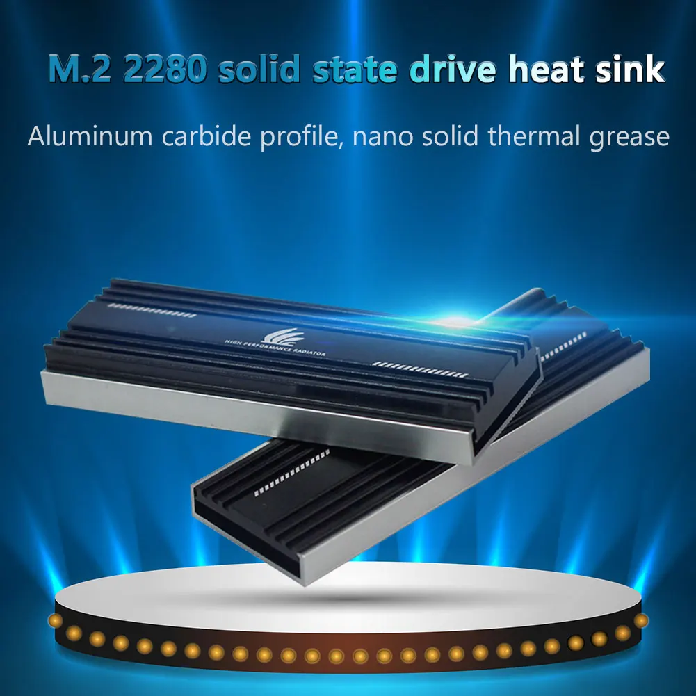 Heat Sink Radiator Thermal Cooling Pad M.2 SSD Heat Sink Aluminum Thermal Cooling Pads Solid State Hard Disk Radiator