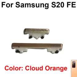 Volume & Power Side Button Replacement for Samsung Galaxy Smartphones (S20 FE Orange)