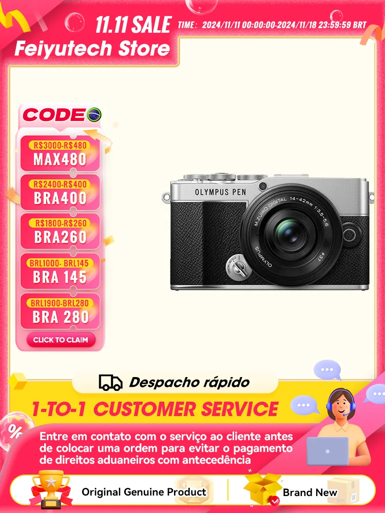 Olympus E-P7 Mirrorless Camera Digital Camera Compact Professional Photography 20.30mp 4K Video