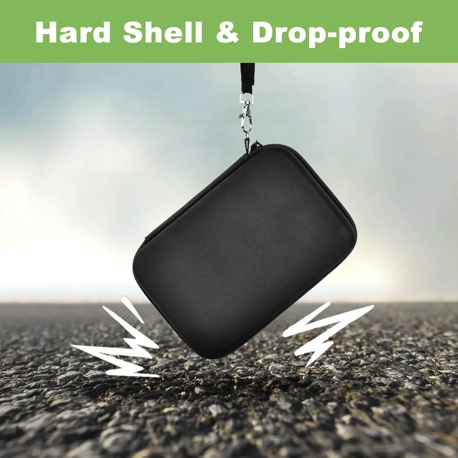 (CASE ONLY) USB Flash Drive Case, SD Card Holder Compatible with Thumb Drive, Memory Cards, SDXC SDHC Storage Bag