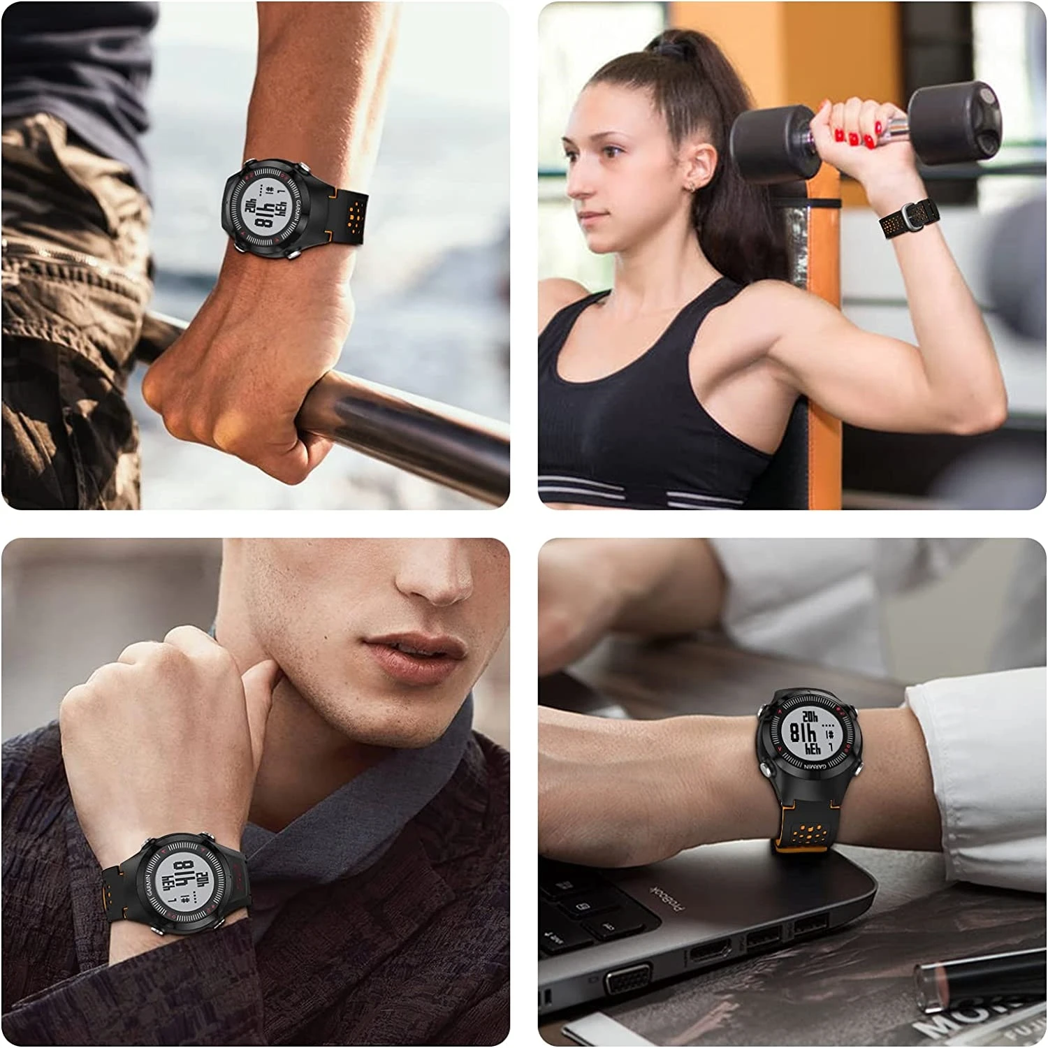 Cinturino in silicone per cinturino intelligente Garmin Vivoactive HR  1511