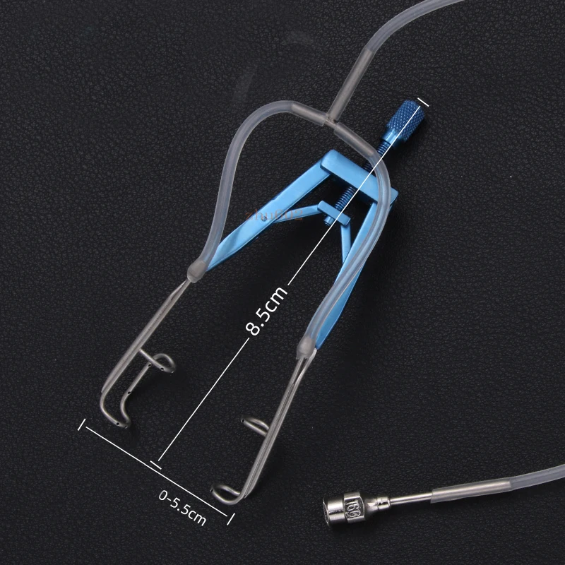 

Microscopic instruments ophthalmic flushing type eyelid opener stainless steel titanium alloy eyelid opener with hole can be rin