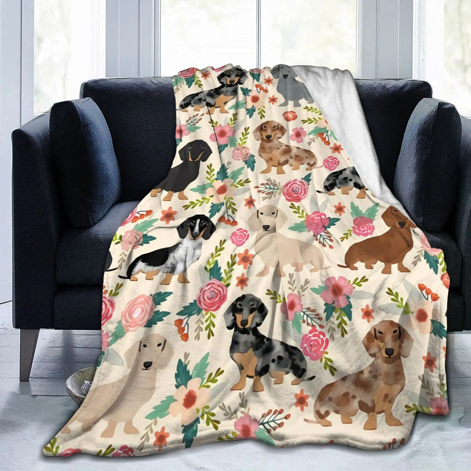 Cockerspaniel Flanell-Decke 180x200 Cm - Superweiche Fleecedecke Für Couch & Bett