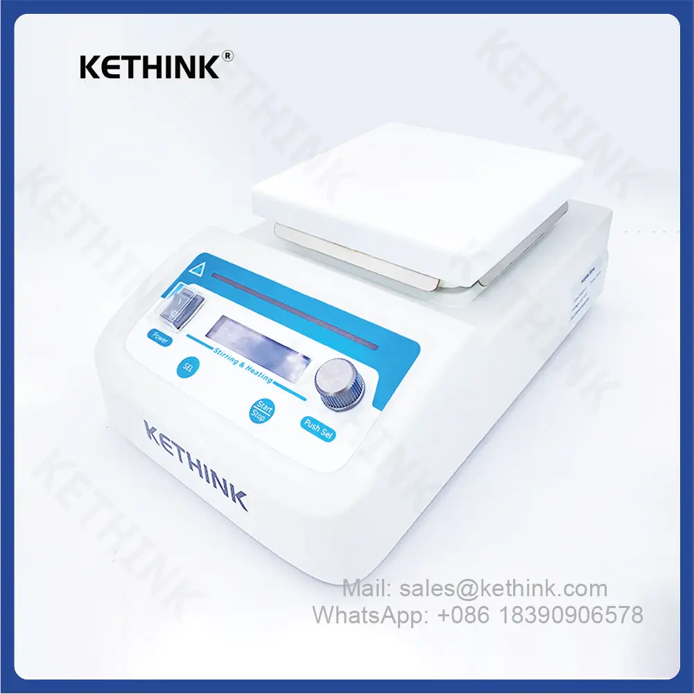 KETHINK KT-HP350 실험실 난방 장치, 디지털 미니 핫 플레이트, 최대 난방 볼륨 3L