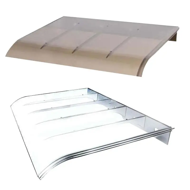 

Front Door Canopy Window Awnings Exterior Transparent Canopy Durable Board Rainproof Anti UV Sun Shelter Home Eaves Sunshade
