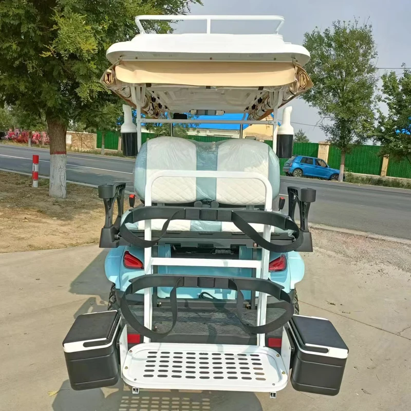 Electric golf cart club new white 4-6 people new energy lithium battery electric scooter electric golf cart