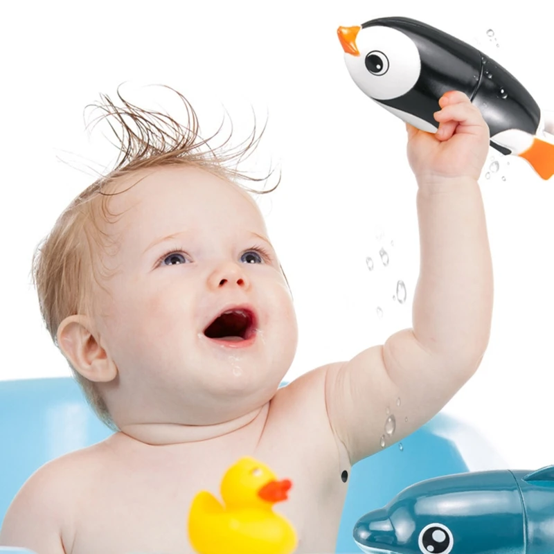 Jouets de bain en forme de bateau pour enfant en bas âge, dessin animé,  soleil, mécanique, liquimanquer, eau, natation, plage - AliExpress