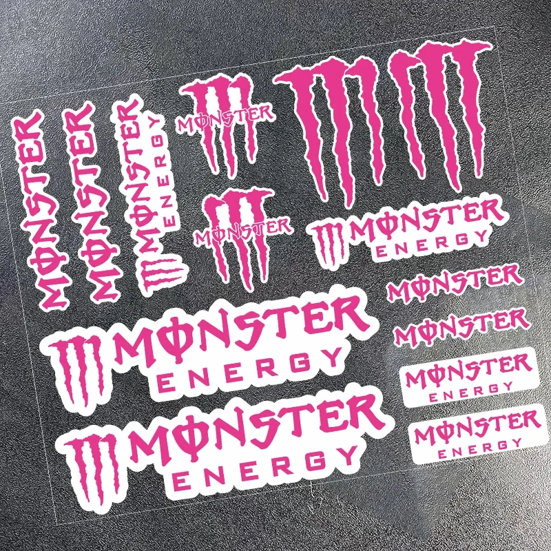 강력한 접착력과 내구성, 반사기능으로 안전운전을 지원하는 Monster Energy 사이드 스트립 스티커