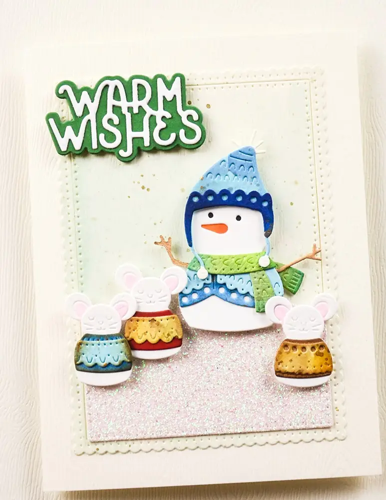 Weihnachten 2025, Schneemann, Vogel, Baum, Maus, Bär, Schleife, Engel, Metall-Stanzformen für DIY-Herstellung von Karten, Sammelalbum, Bastelbedarf, Dekoration – Detail 6