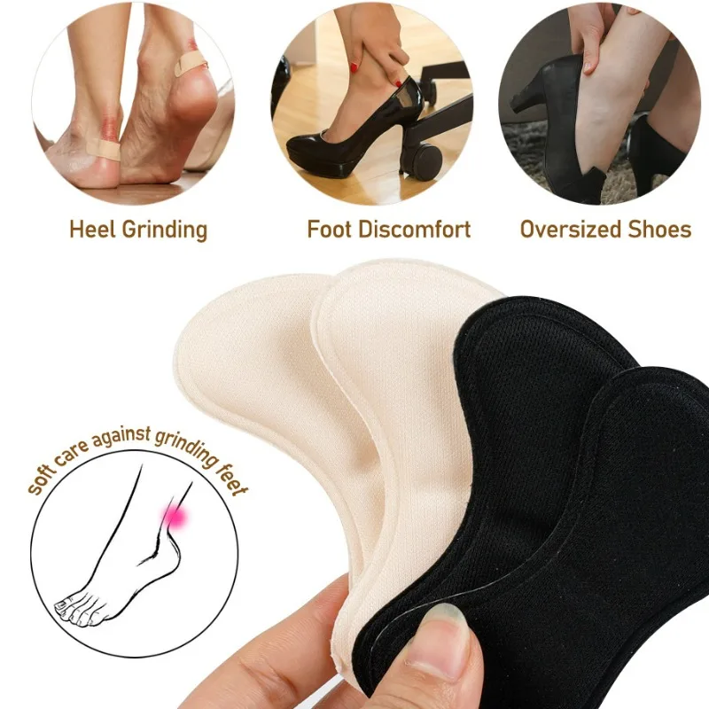 Adhesive Heel Stickers High Heels Anti Falling Sponge Patch Big Shoes Reduce Size Heel Pads Women Men Relieve Pain Shoe Inserts shoe insoles,shoe repair patches,heel protector pads,shoe repair patch,shoe repair stickers,heel protector patches,shoe stickers,shoe anti slip stickers