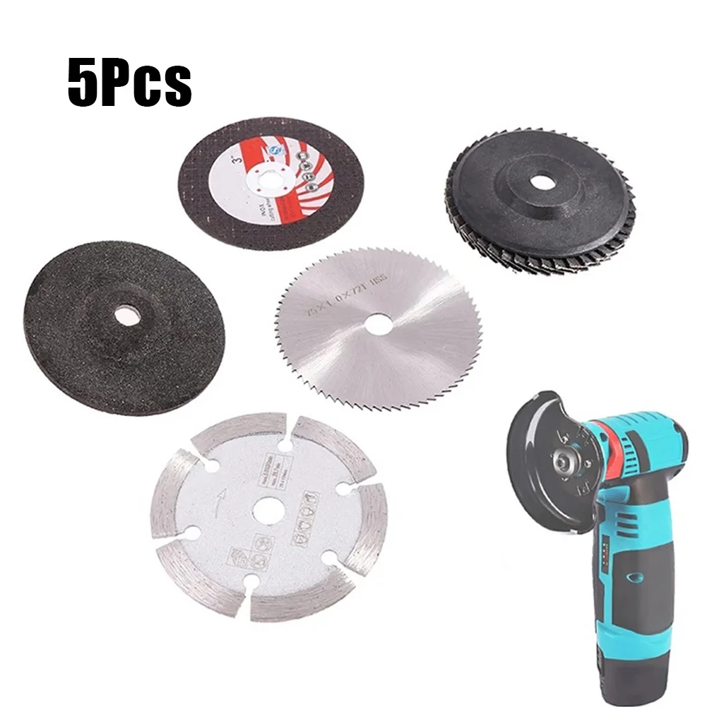 

5pcs 3Inch 75mm Flap Discs Sanding Discs HSS Cutting Disc Diamond Blade Angle Grinder Accessories For Cutting Wood Metal Plastic