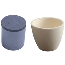 

1X 30Ml Alu 99% Conical Corundum Crucible Melting Furnace Crucible & 1X High Purity Graphite Casting Melting Crucible
