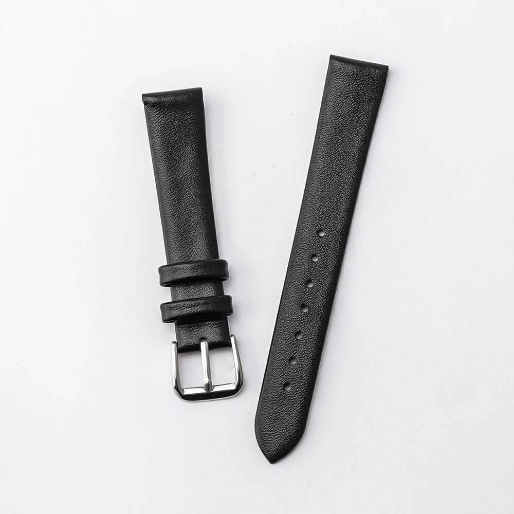 Elegant Genuine Leather Slim Watchband Wrist Strap Bracelet