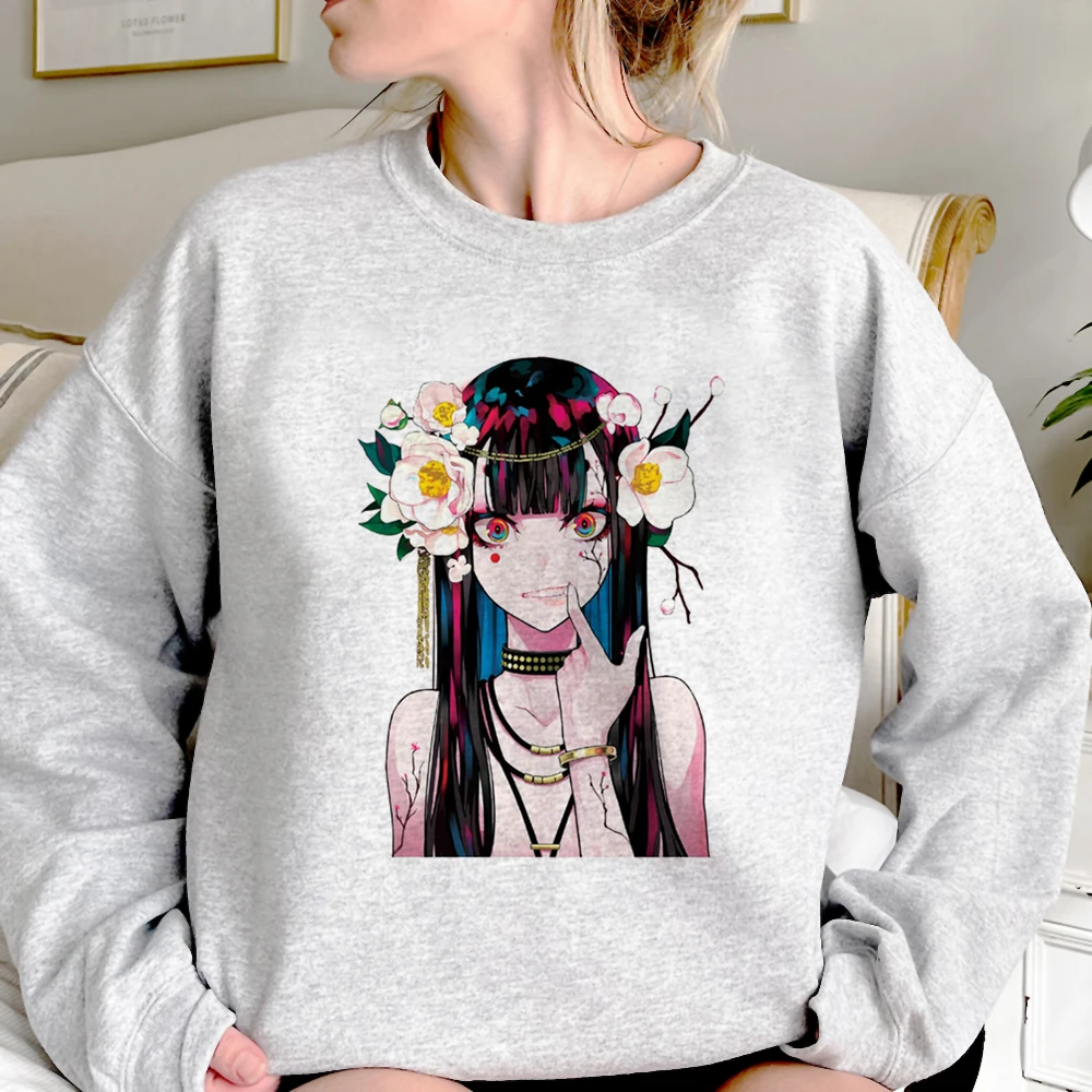 

Anime Eyes hoodies women vintage long sleeve top 90s Hood pulls female Winter tracksuit