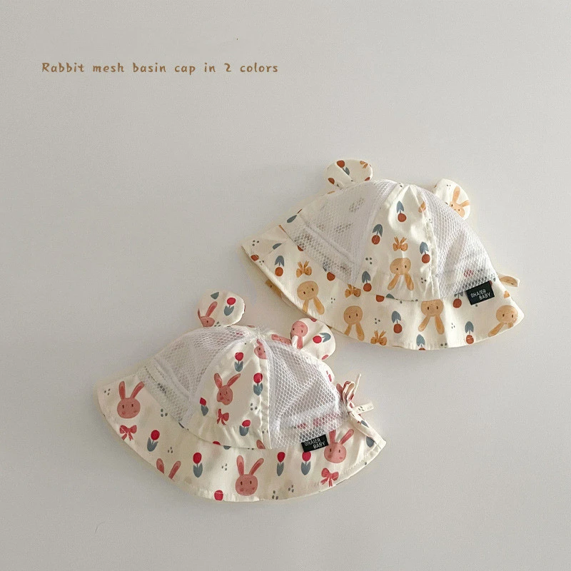 324 Month Baby Hat Summer Thin Mesh Breathable Bucket Hat For Toddler