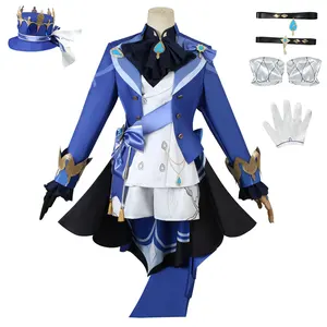 Game Impact Furina Focalors Cosplay Costume Full Set Fontaine Focalors Disguise Halloween Carnival Party for Women Clothes