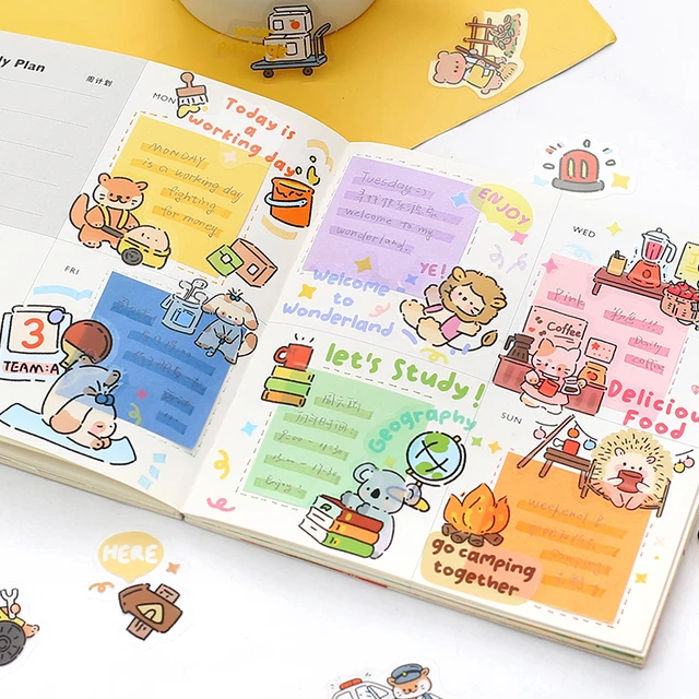 Sticker Book Planner Journal  Book Planner Scrapbook Sticker - 40 Pcs  Scrapbooking - Aliexpress