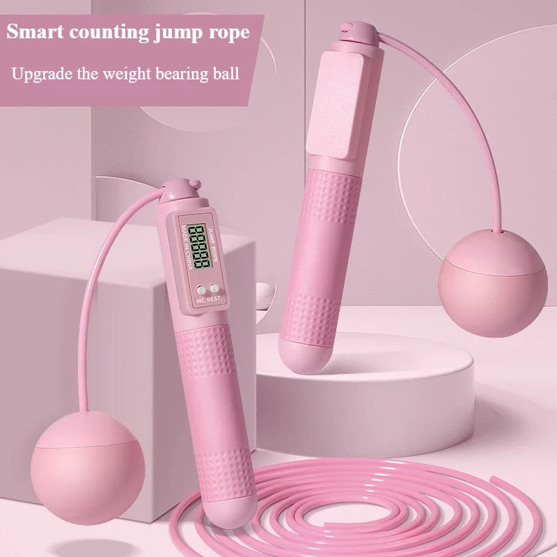 Wireless Counting Skip Rope Non-slip Handle Silicone Electronic Skip Rope Adult Children Outdoor Family Fitness No Tangles