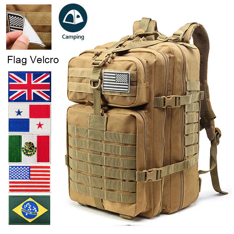 

Tactical Backpack Army Bag Backpack Equipment Travel Bag for men Trekking Climbing Rucksack Sports Tactics Hiking Supplies
