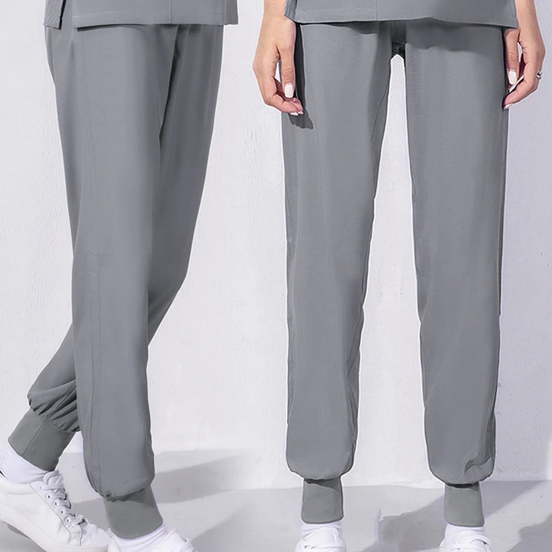 

S-2XL 10Colors Stretch Edge Nurse Uniform Pants Comfortable Breathable Casual Doctor Dental Clinic SPA Care Scrub Working Wear