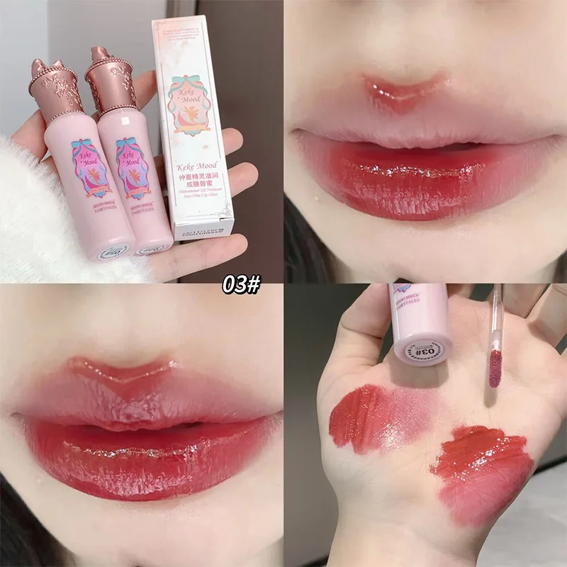 Flower Knows Jelly Lip Glaze Moisturizing Whitening Water Gloss Midsummer Elf Original No Cup Stain Care Cosmetics